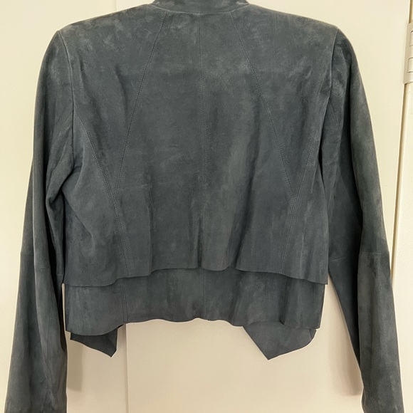 WHBM Blue Suede Jacket - Picture 7 of 7